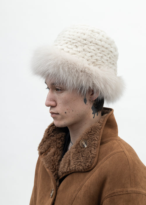 KHAKI GREEN WHO KILLED BAMBI HAND KNIT BEANIE – 017 Shop