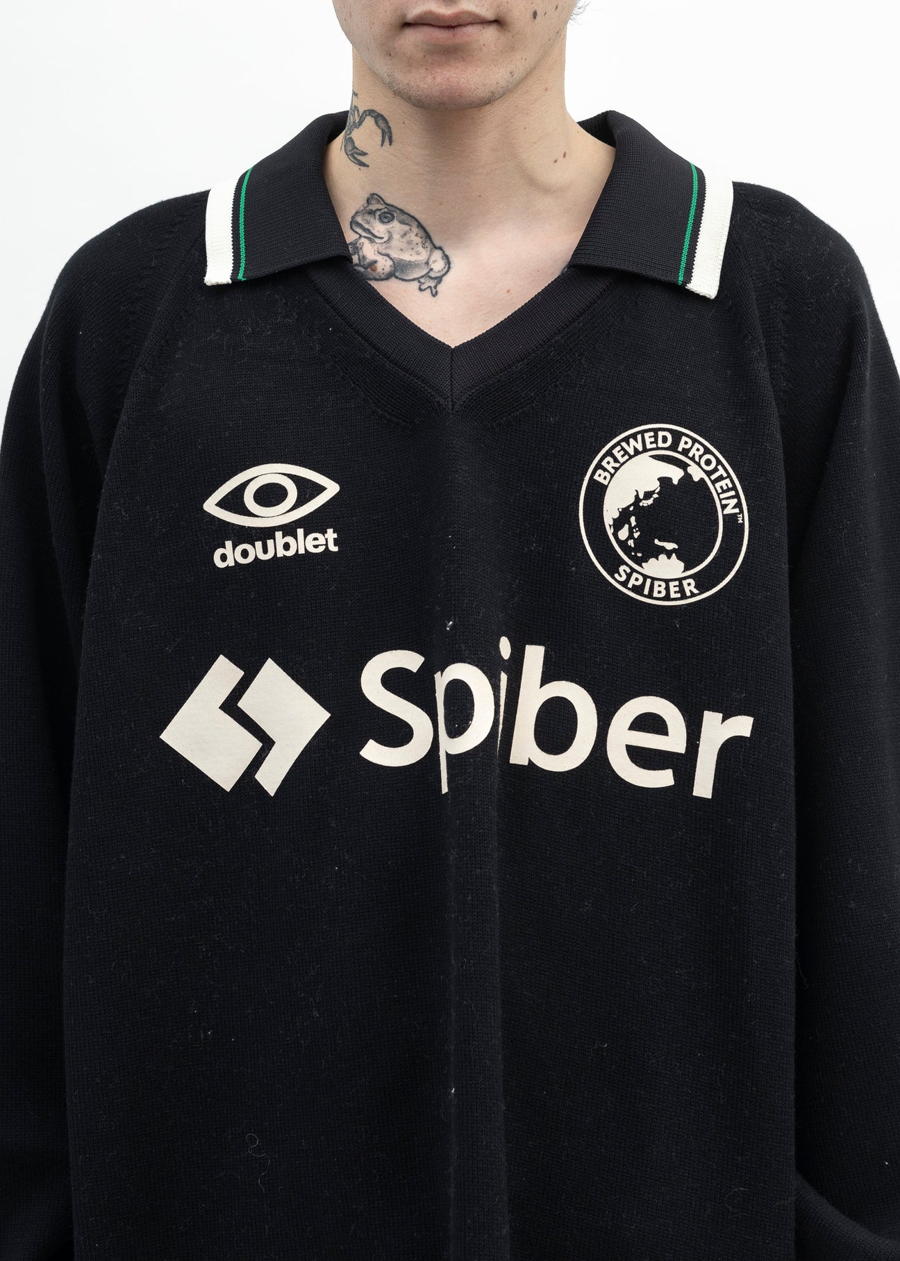 Black Team Spiber Football Sweater – 017 Shop
