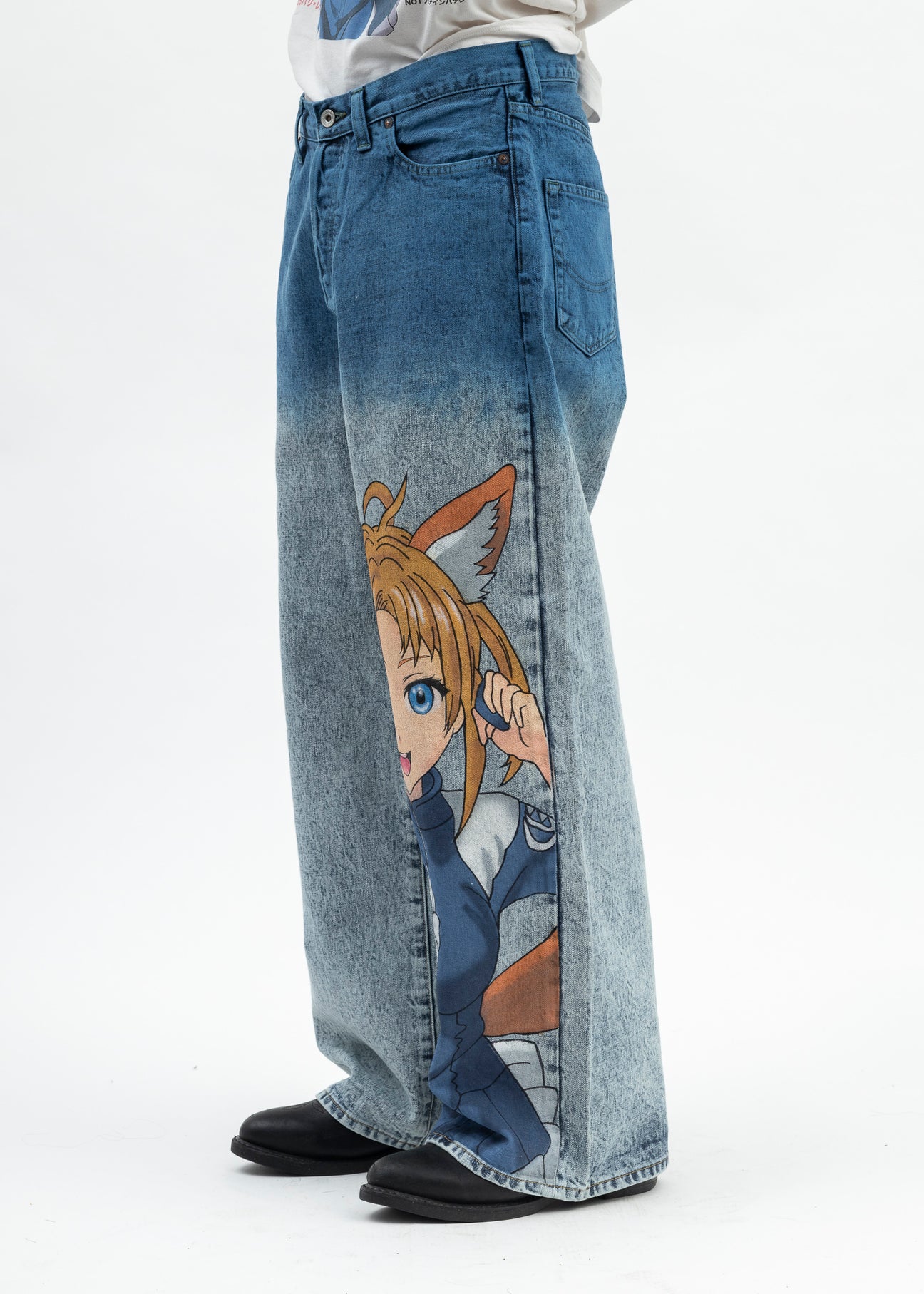 Cartoonbox anime printed jeans Anime Jeans | Grailed