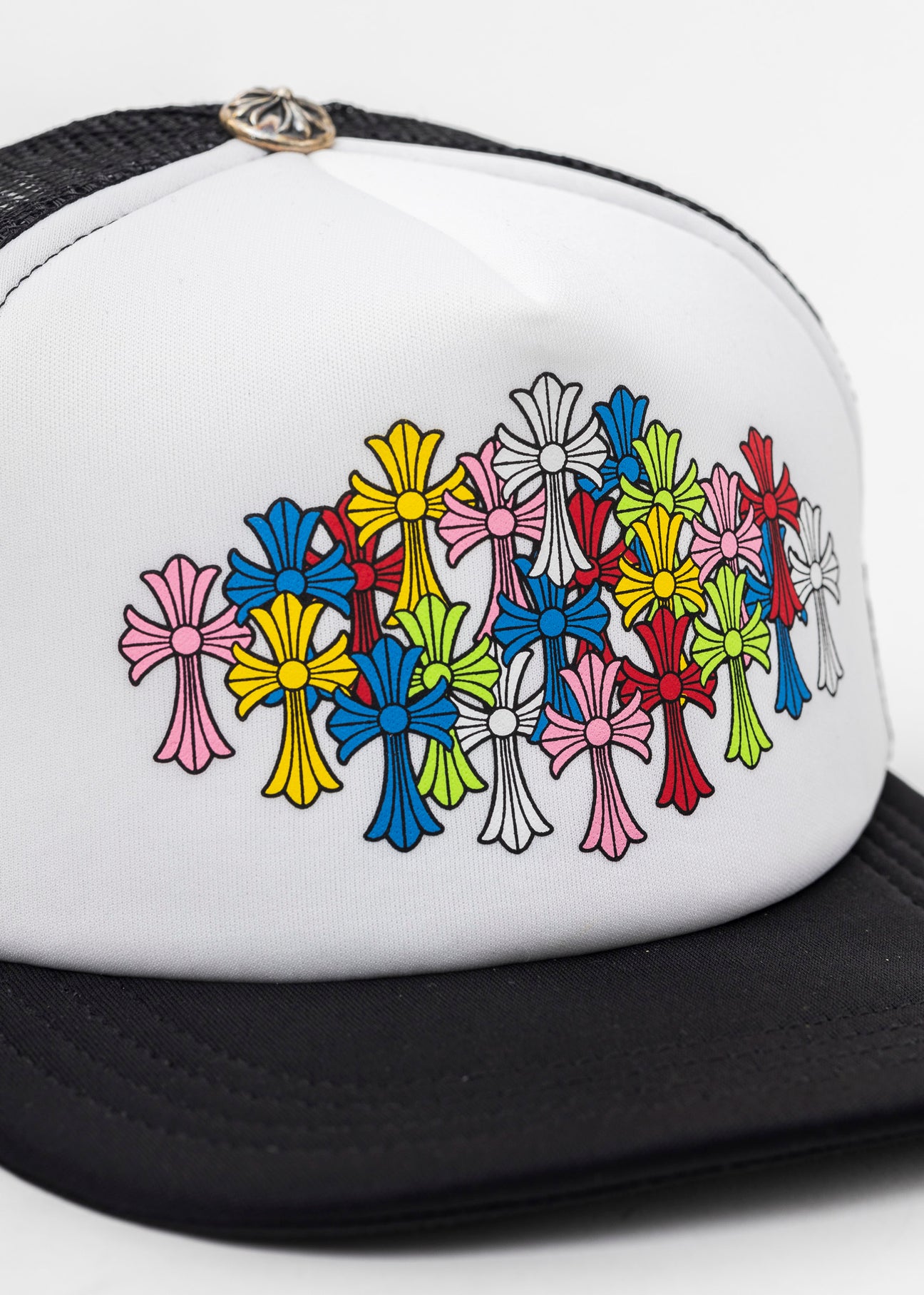 Black/ White Multi Cross Cap – 017 Shop
