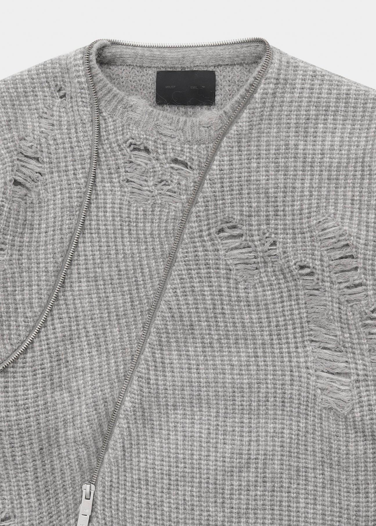 DARK GREY DISTRESSED CARDIGAN – 017 Shop
