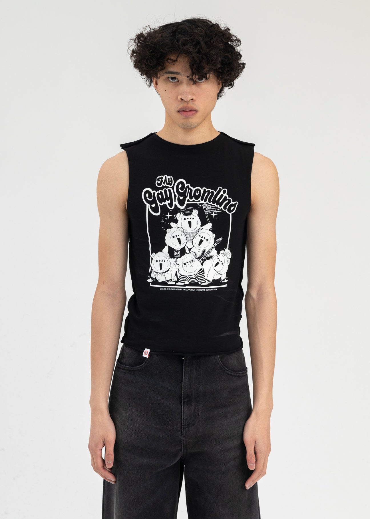 タンクトップ CHARLES JEFFREY LOVERBOY Men Tops 054080401 BLK BLACK BLACK MY GAY GROMLINS TANK TOP – 017 Shop