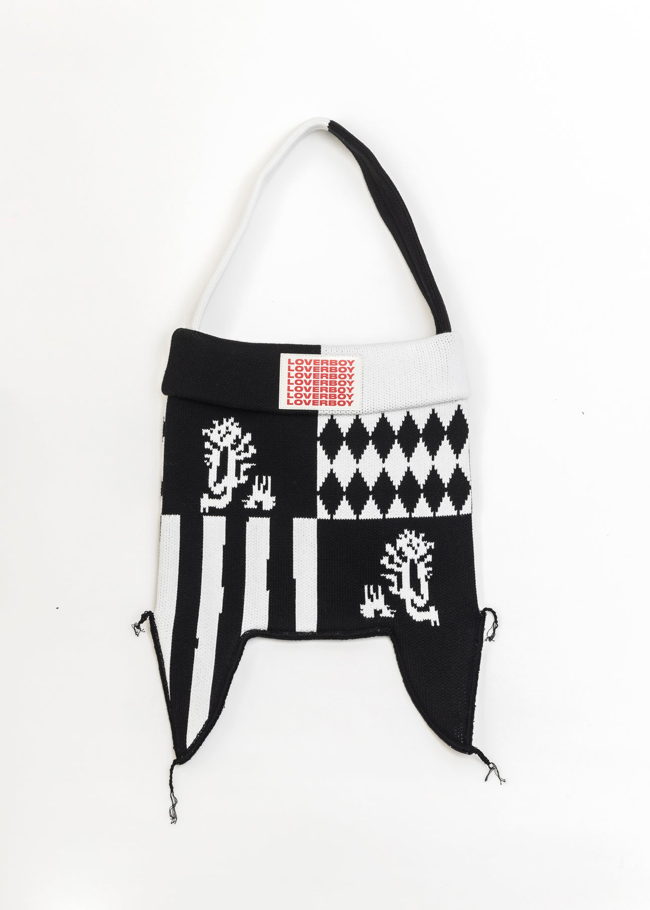 HERALDRY MONOCHROME KNITTED BAG – 017 Shop