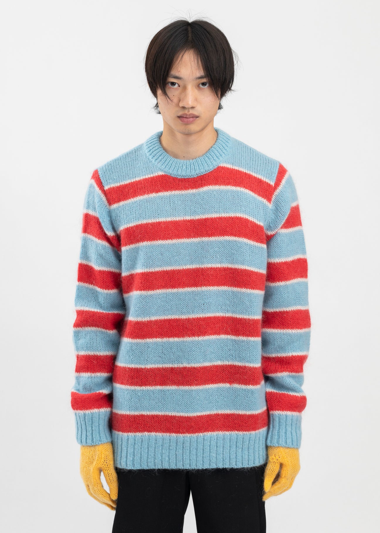 Mohair striped jumper best sale