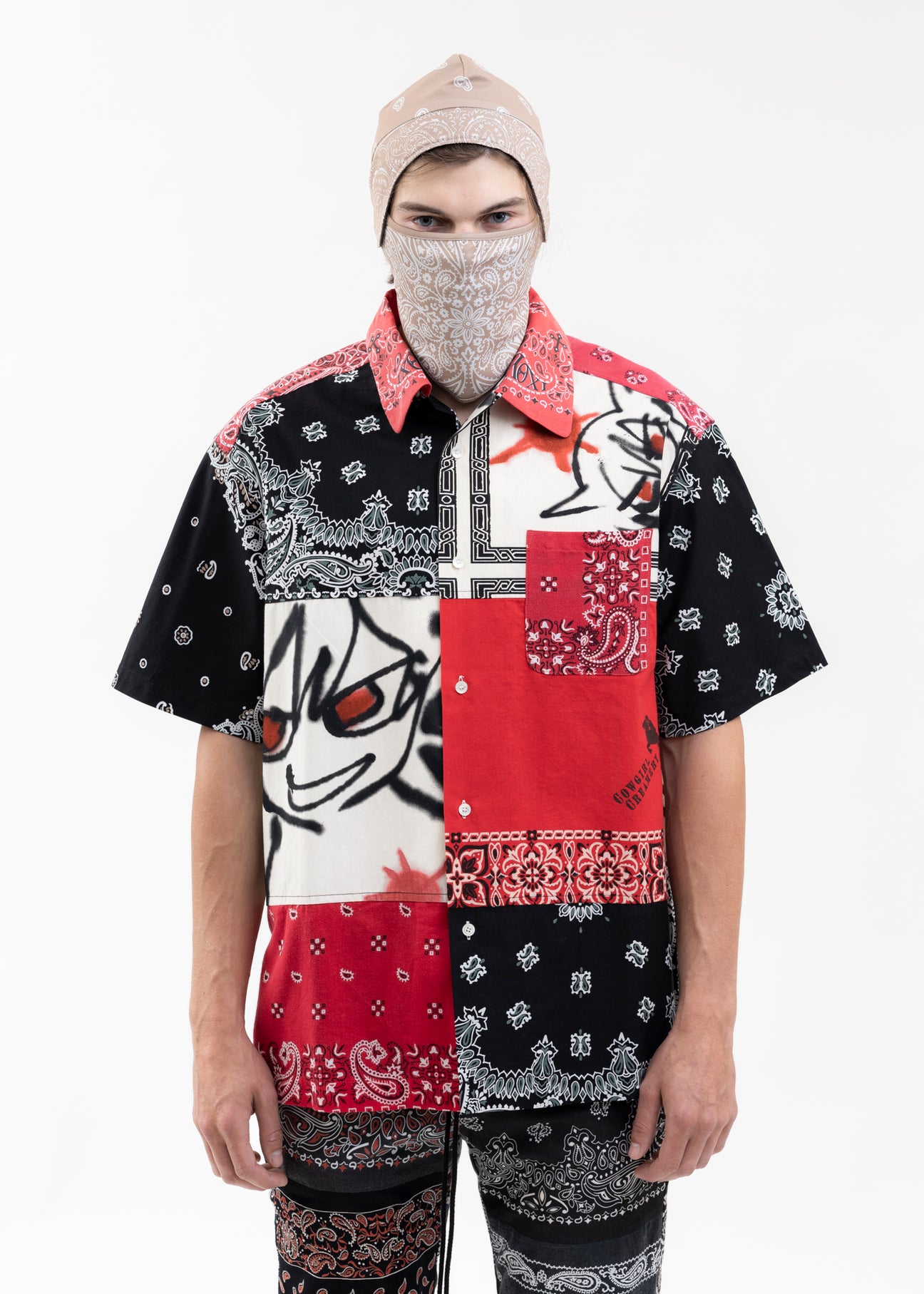 JUN×RED BANDANA PATCH SHIRTS SS X YAGI – 017 Shop