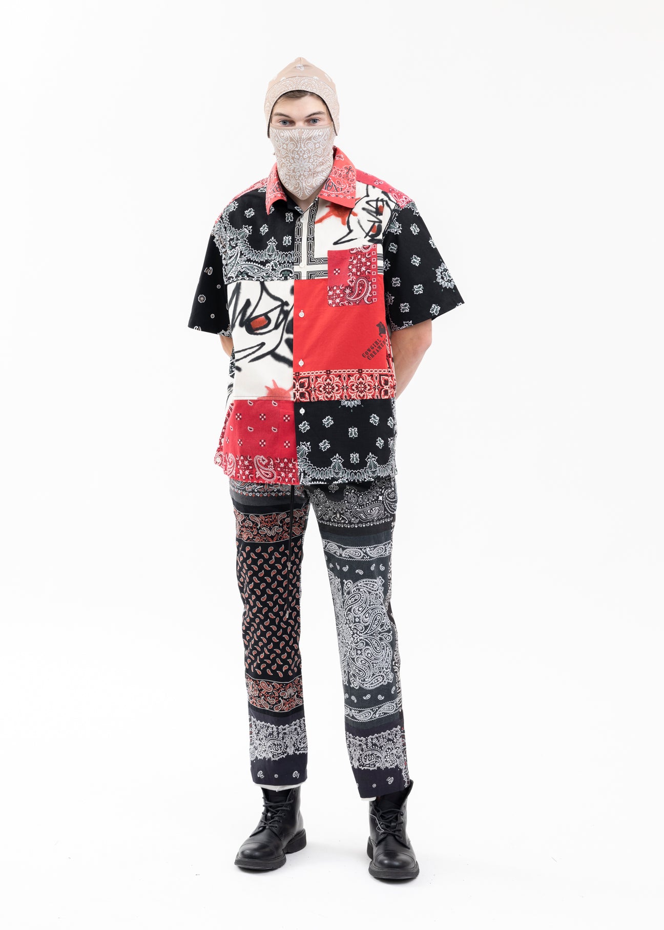 JUN×RED BANDANA PATCH SHIRTS SS X YAGI – 017 Shop