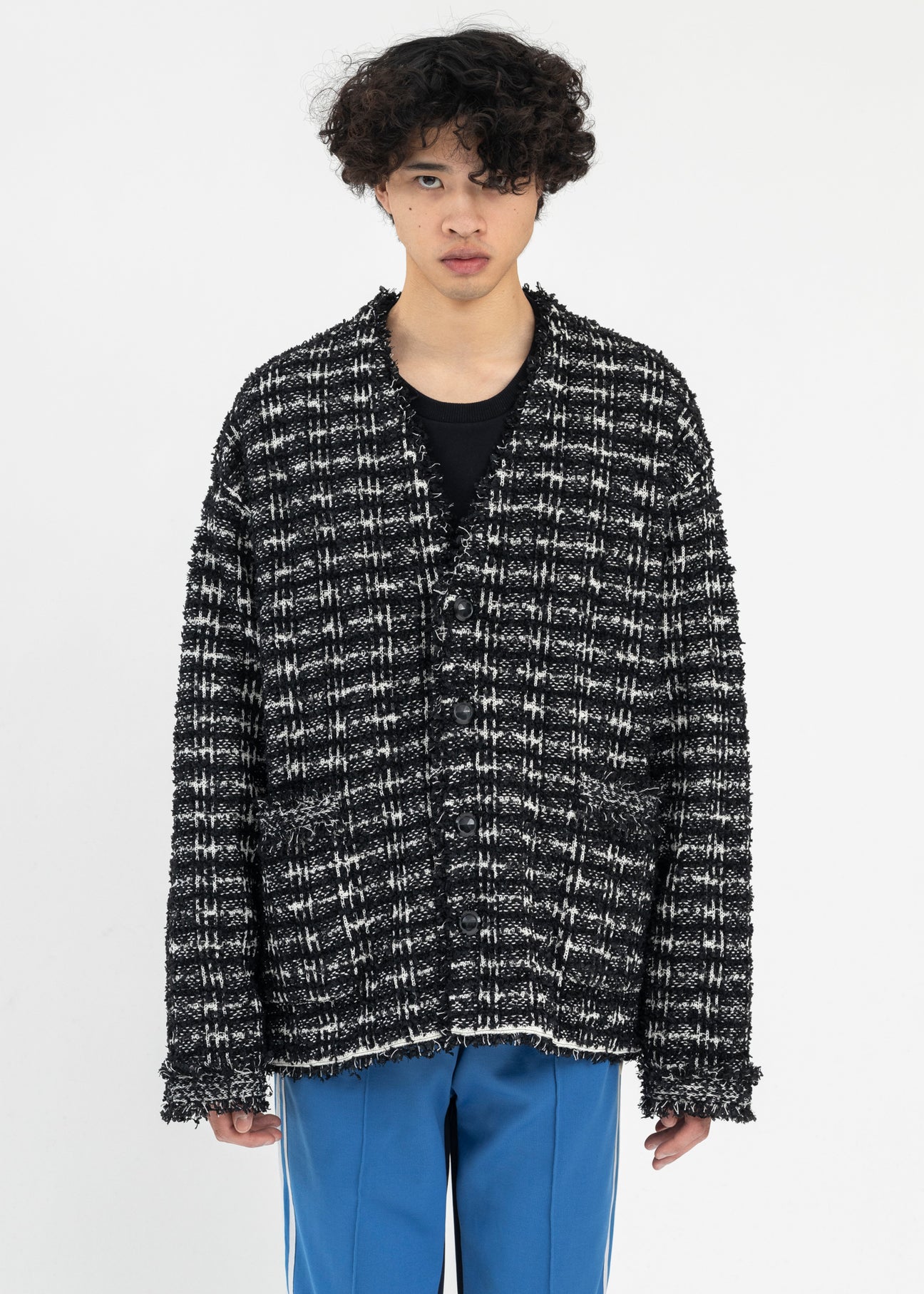 DISCOVERED COCO TWEED KNIT CARDIGAN JKT