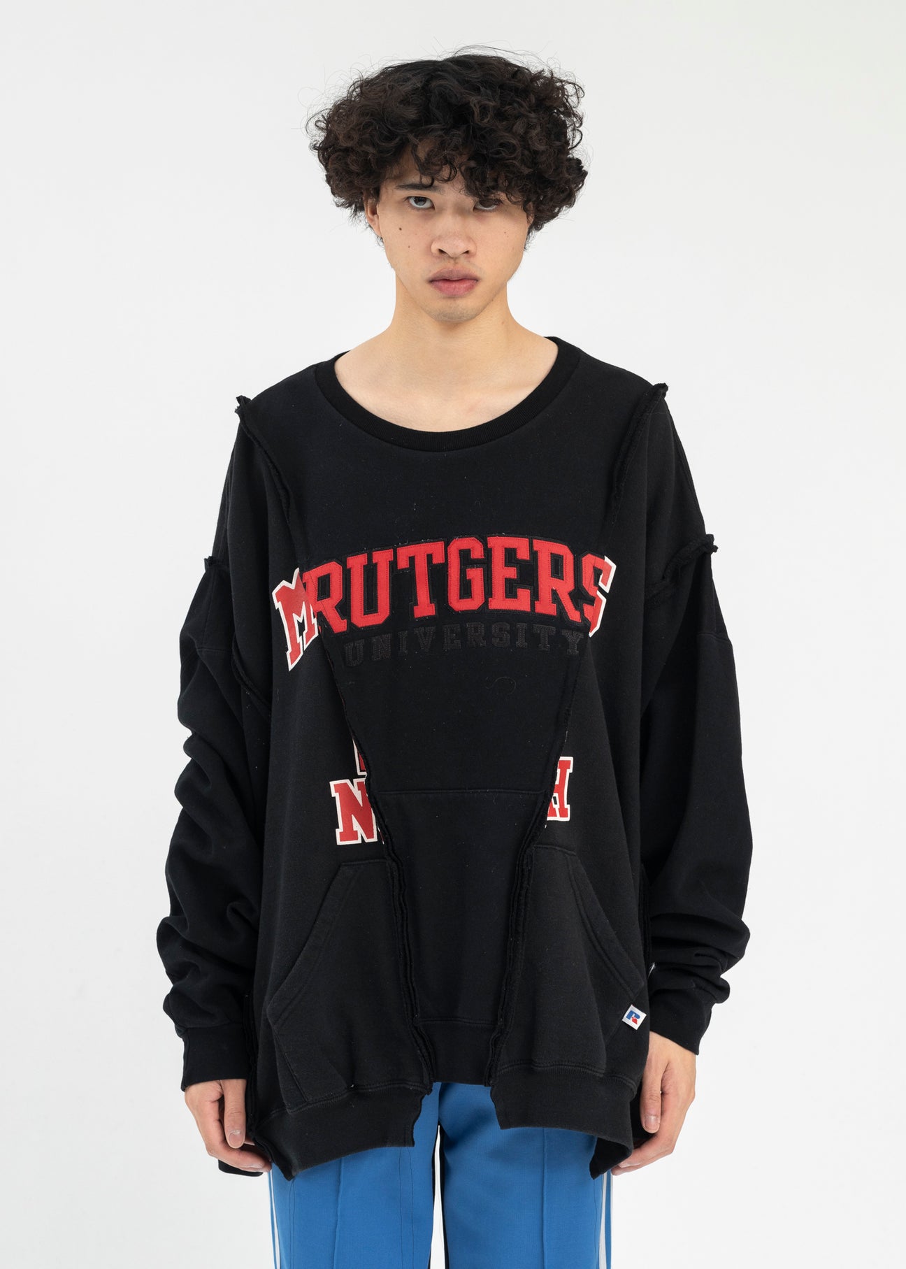 Black Wide College Sweat Style F