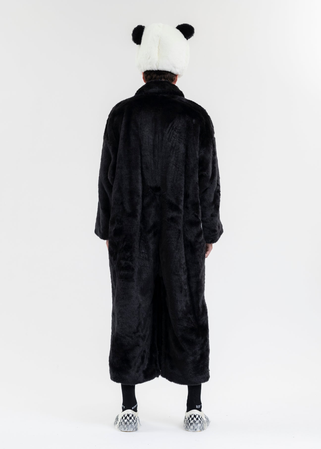 BLACK 2WAY COSTUME FUR COAT (PANDA) – 017 Shop 