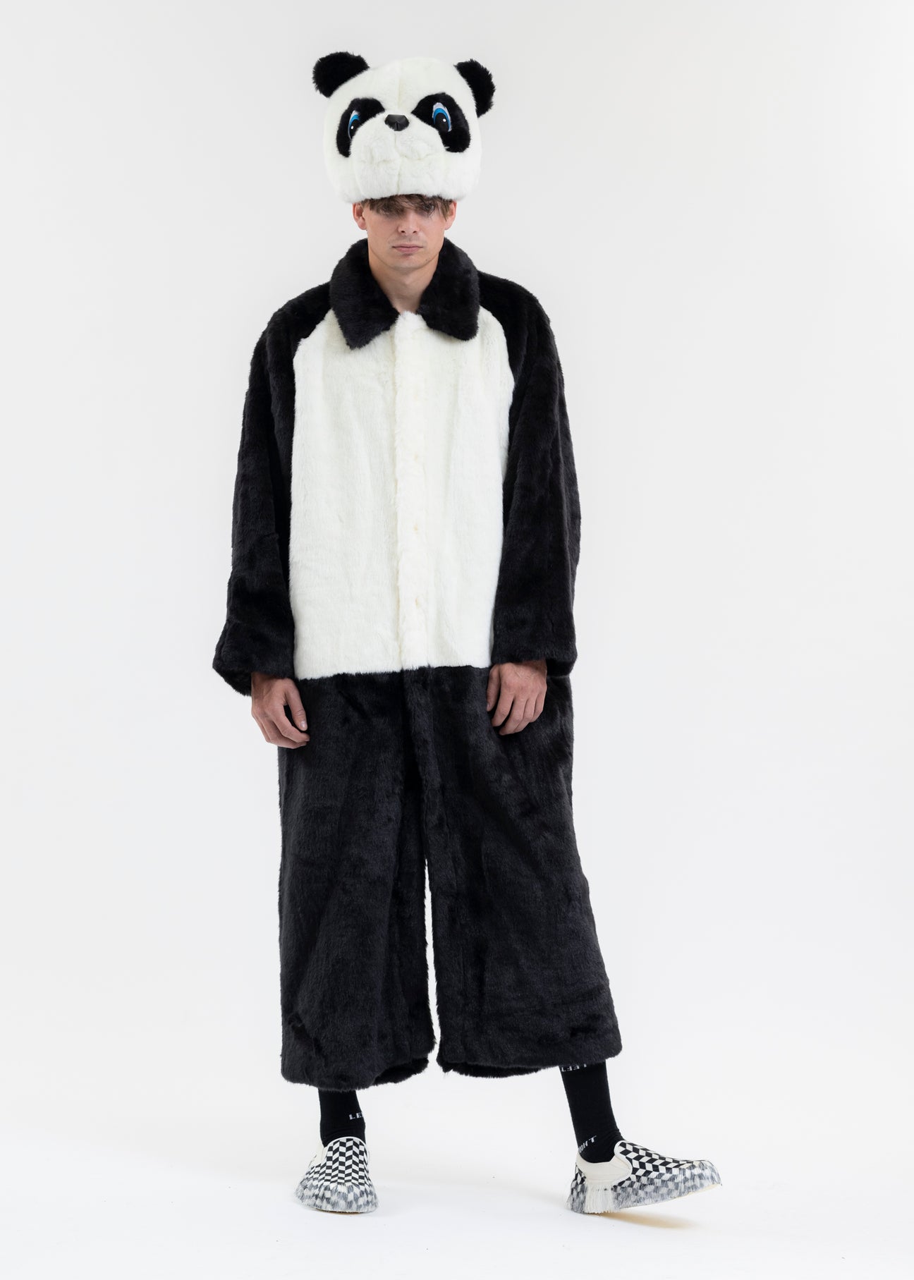 BLACK 2WAY COSTUME FUR COAT (PANDA) – 017 Shop 
