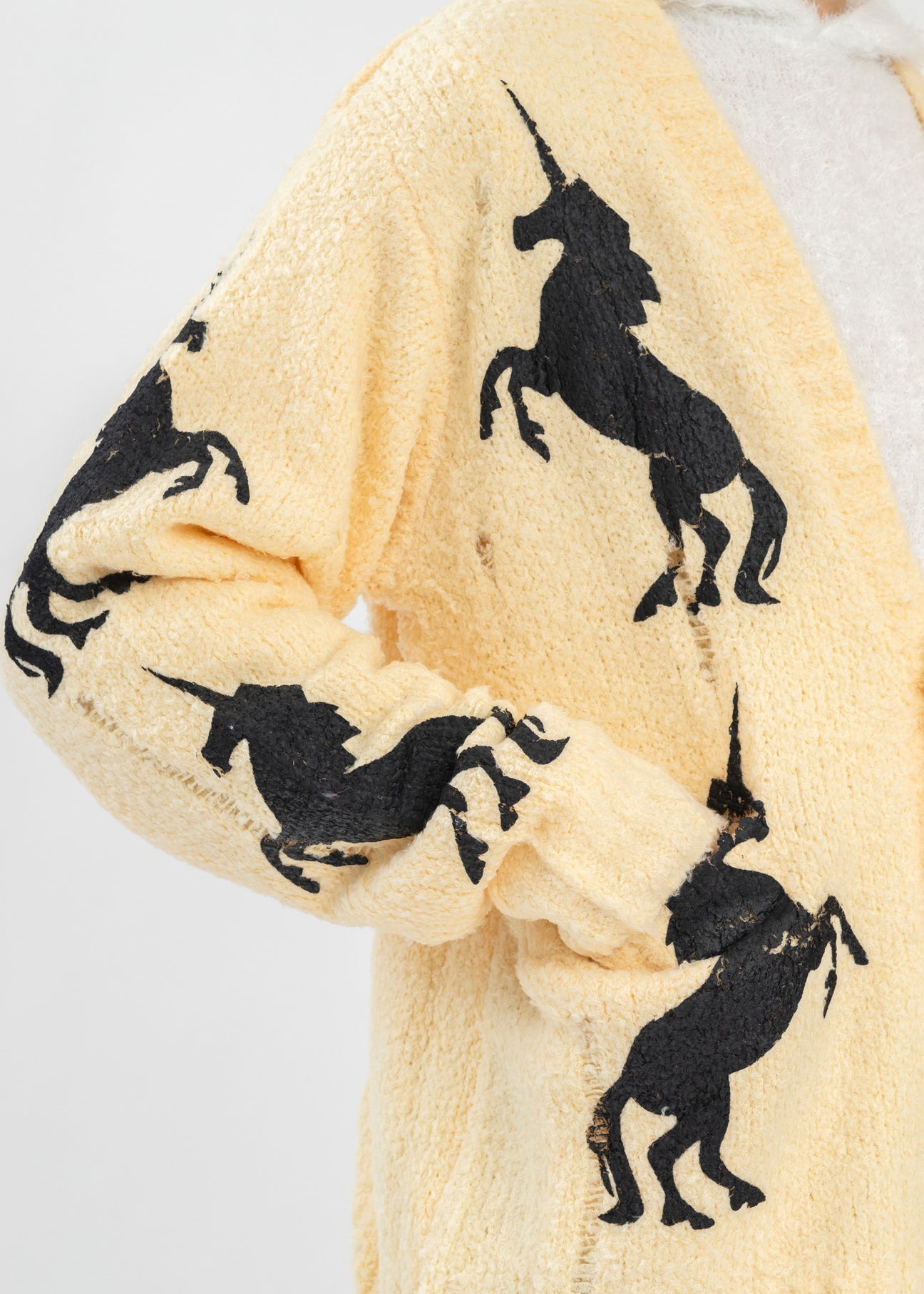 YELLOW UNICORN GRUNGE CARDIGAN – 017 Shop
