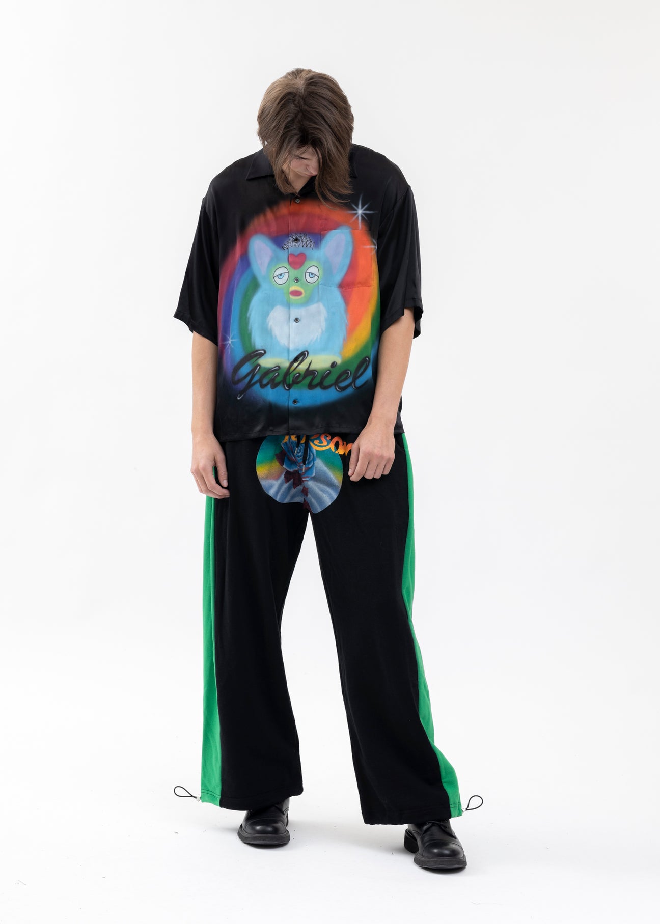 TENDER PERSON AIRBRUSH GABRIEL TEE Tシャツ TENDERPERSON AIRBRUSH GABRIEL SILK SHIRT