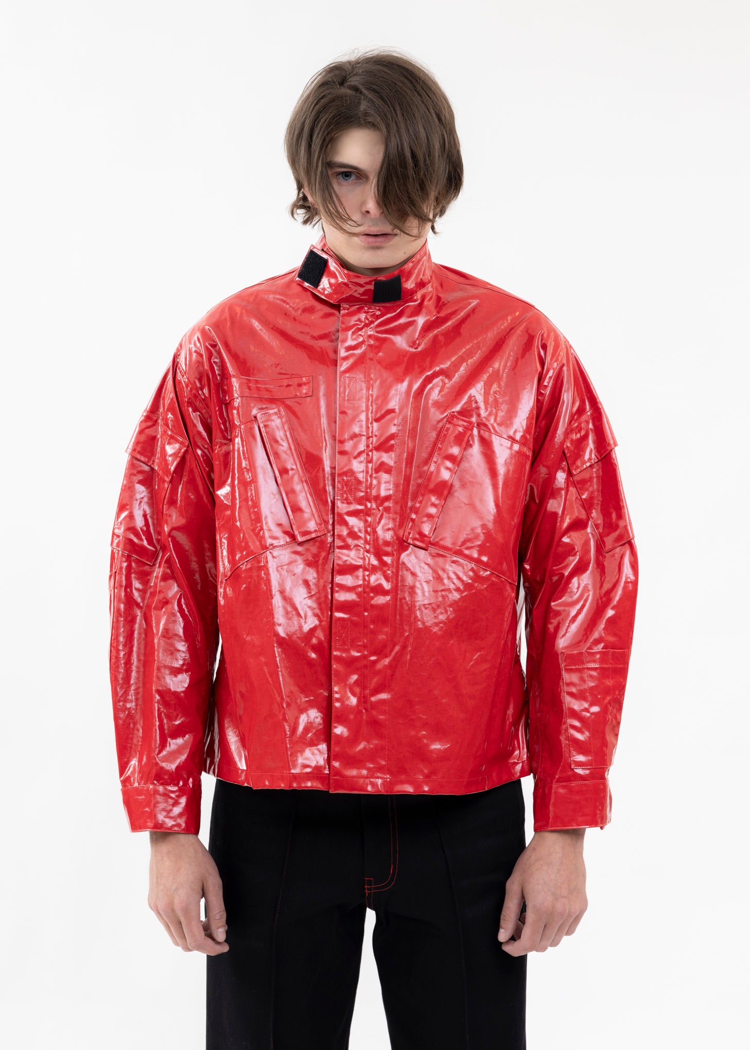 RED PVC COATING JACKET – 017 Shop