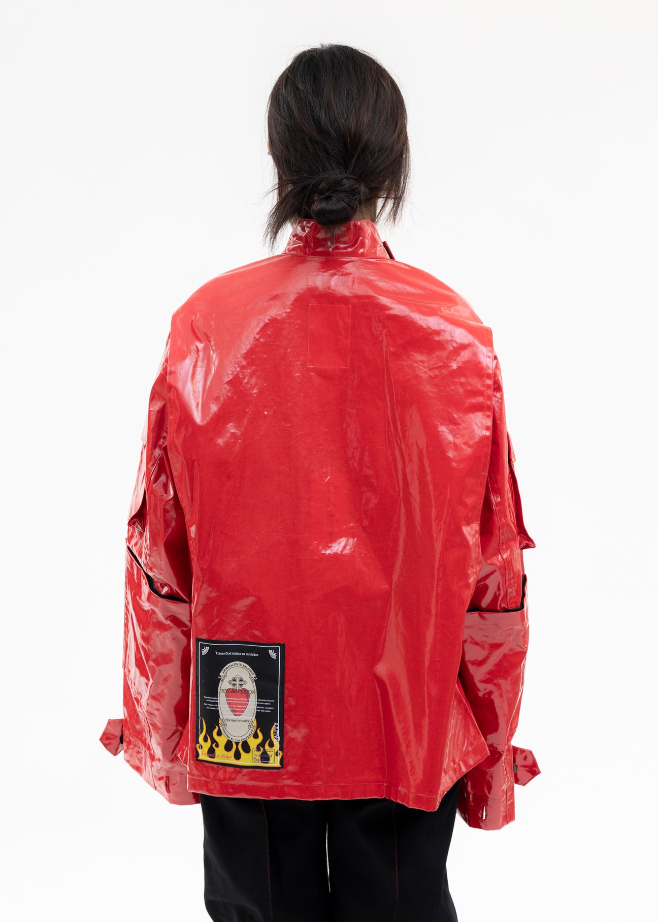 RED PVC COATING JACKET – 017 Shop