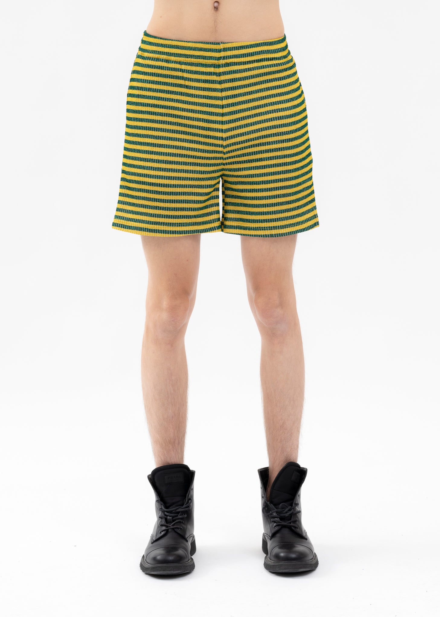 YELLOW AND GREEN LAME BORDER SHORT – 017 Shop