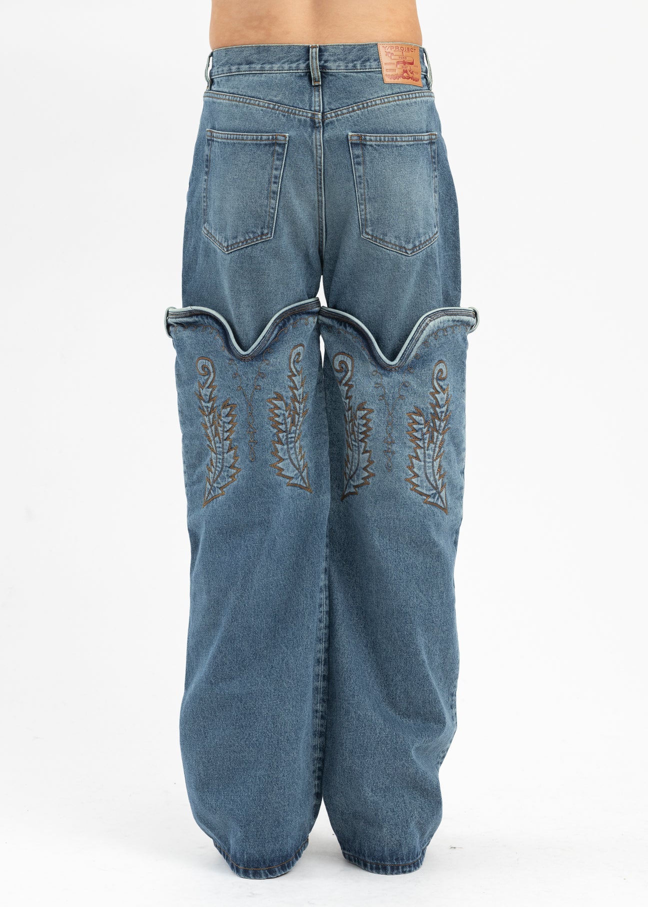 yproject cowboy cuff jeans nubian別注モデル Y/Project Black Classic Cowboy Cuff Jeans Y/Project