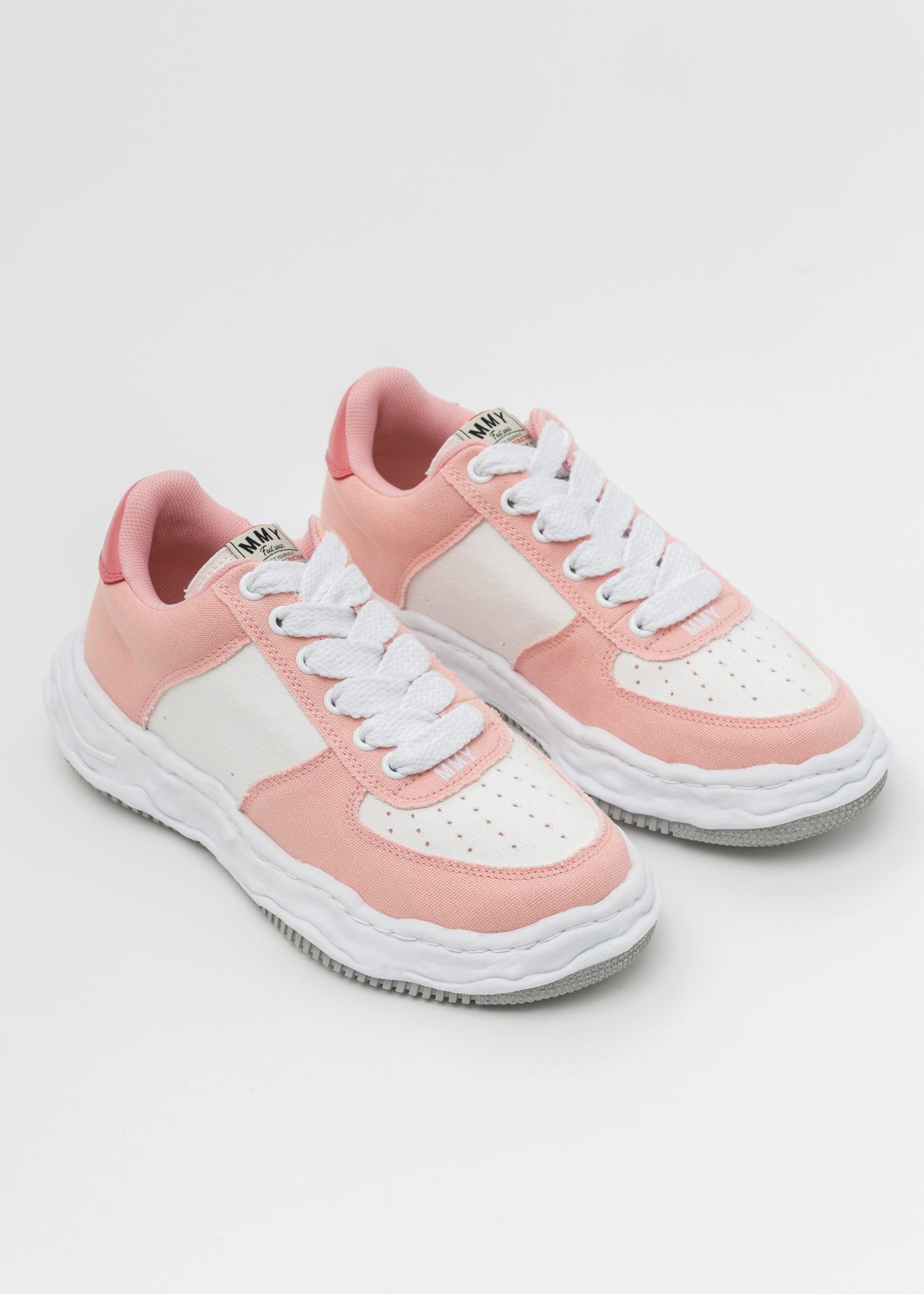 PNK/WHT OG Sole Canvas Low-Top Sneaker (WAYNE LOW) – 017 Shop