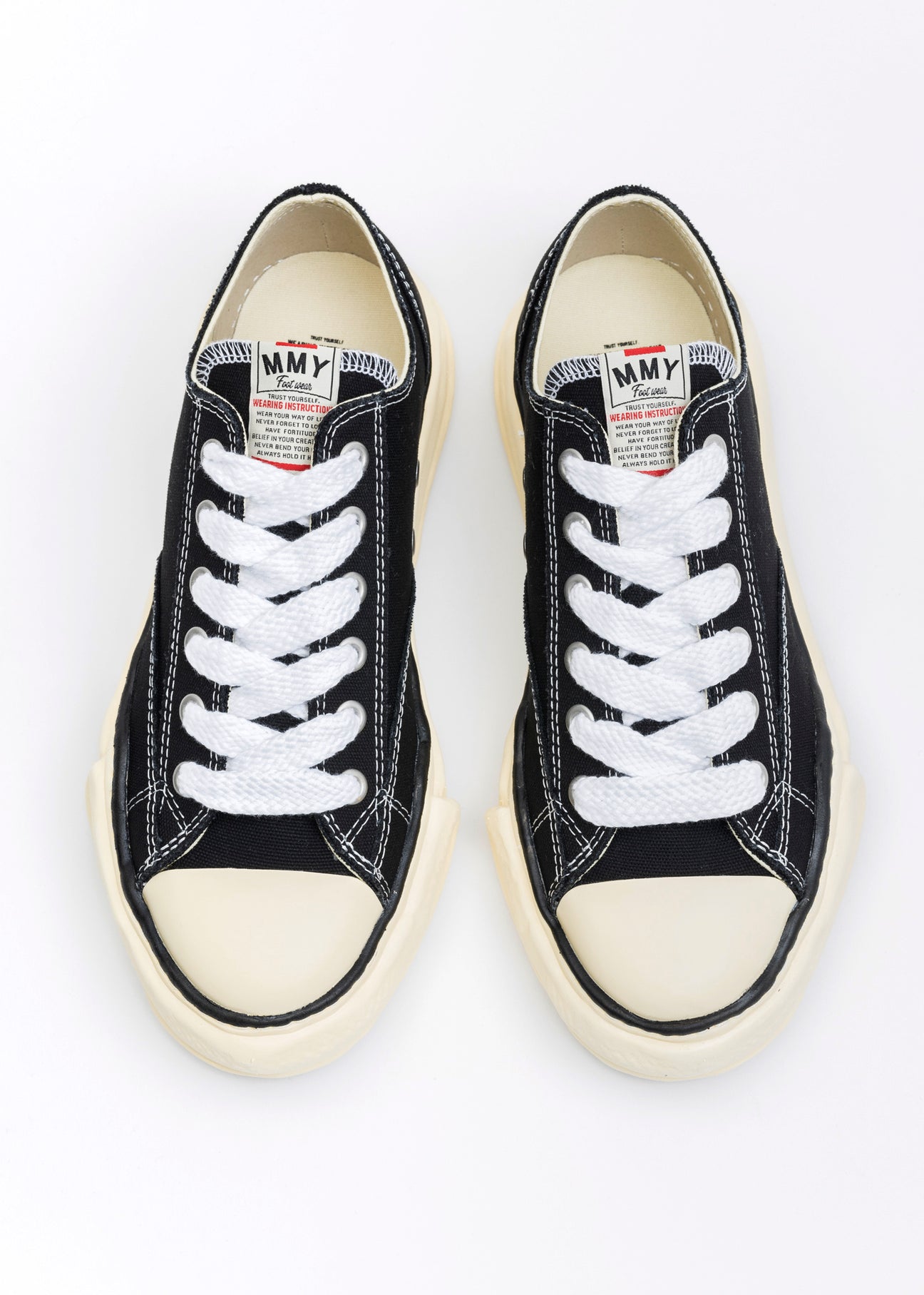 Black OG Sole Vintage Colour Canvas Low-Top Sneaker (PETERSON LOW 
