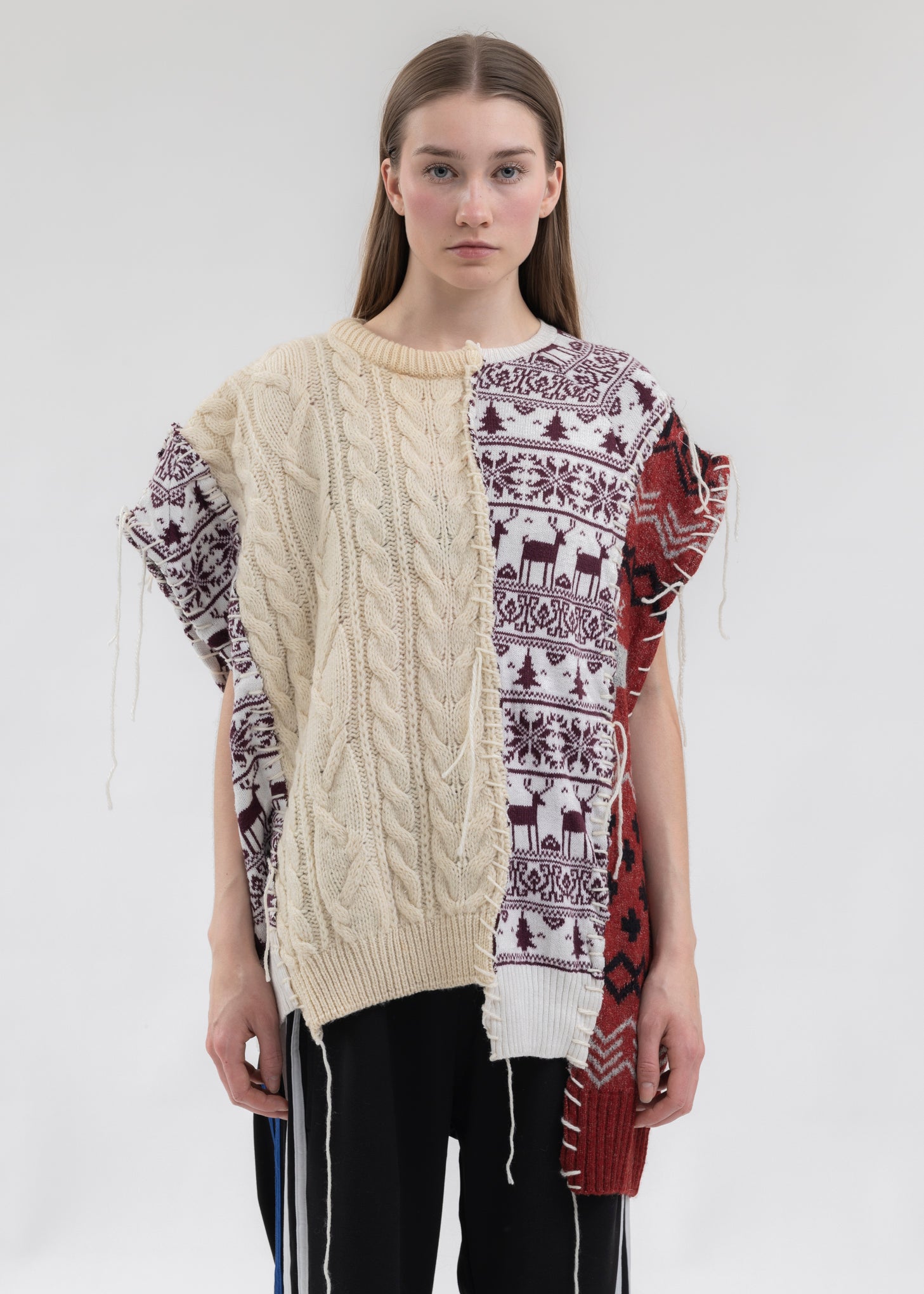 Nordic Collage Knit Vest -Style 3 – 017 Shop