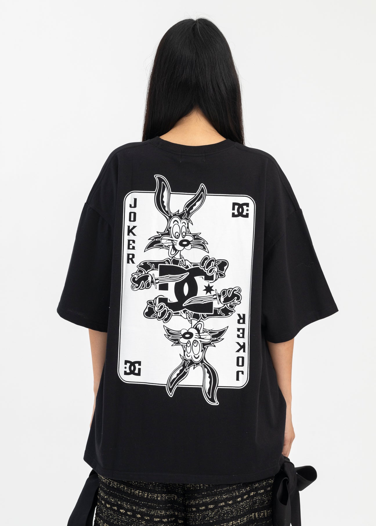 SHORT SLEEVE WIDE TEE COLLAB WITH DC SHOES ANARCHY - WHITE