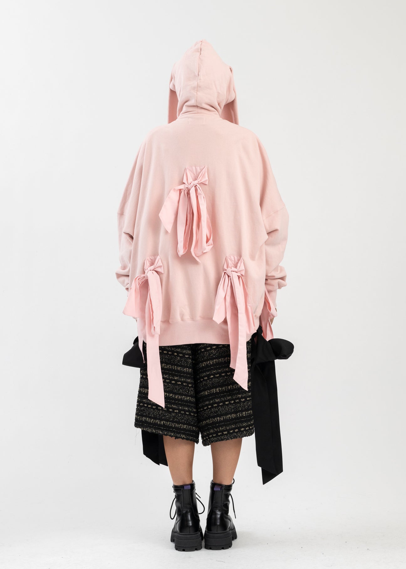 PINK BUNNY RIBBON ZIP PARKA – 017 Shop