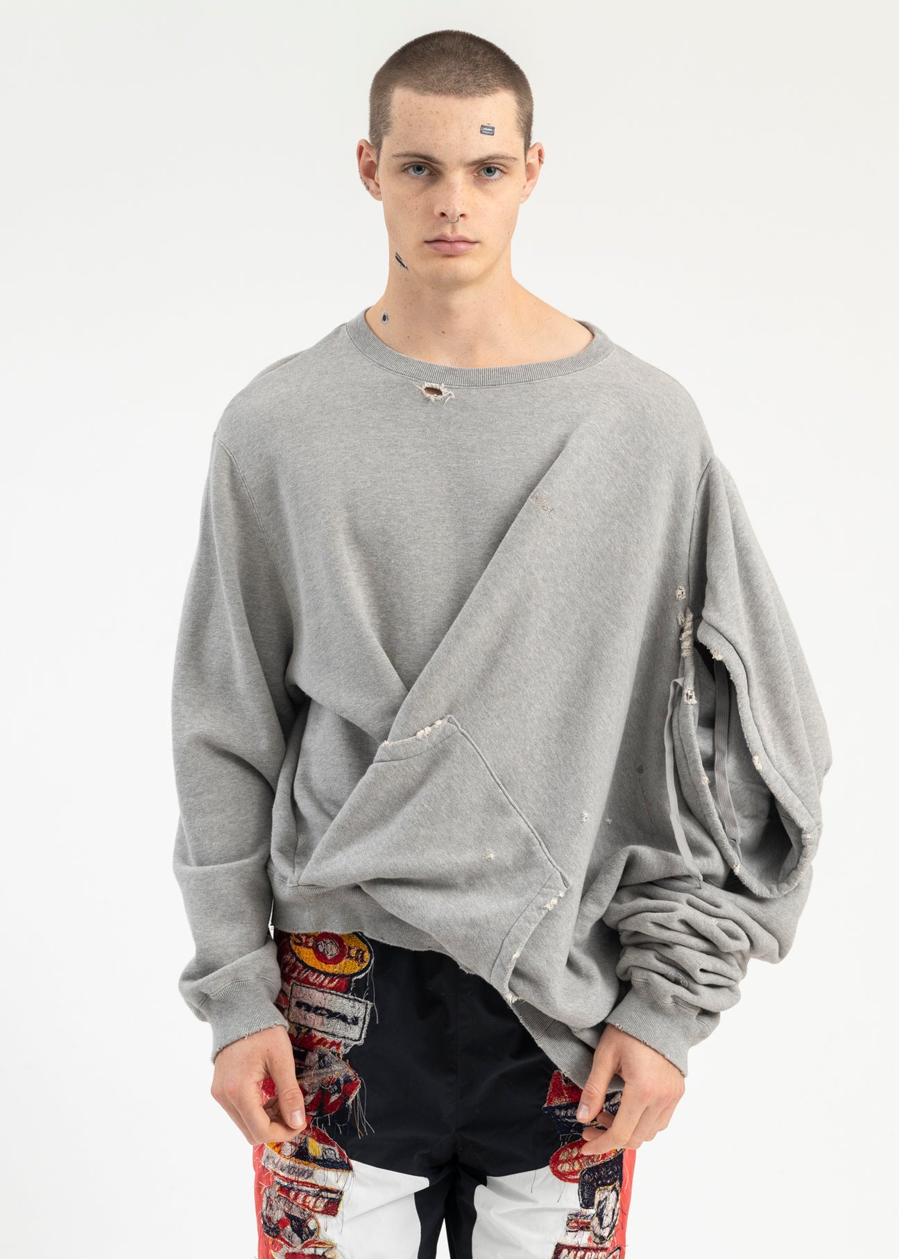 GREY AI IMAGE GENERATION MISTAKE HOODIE – 017 Shop