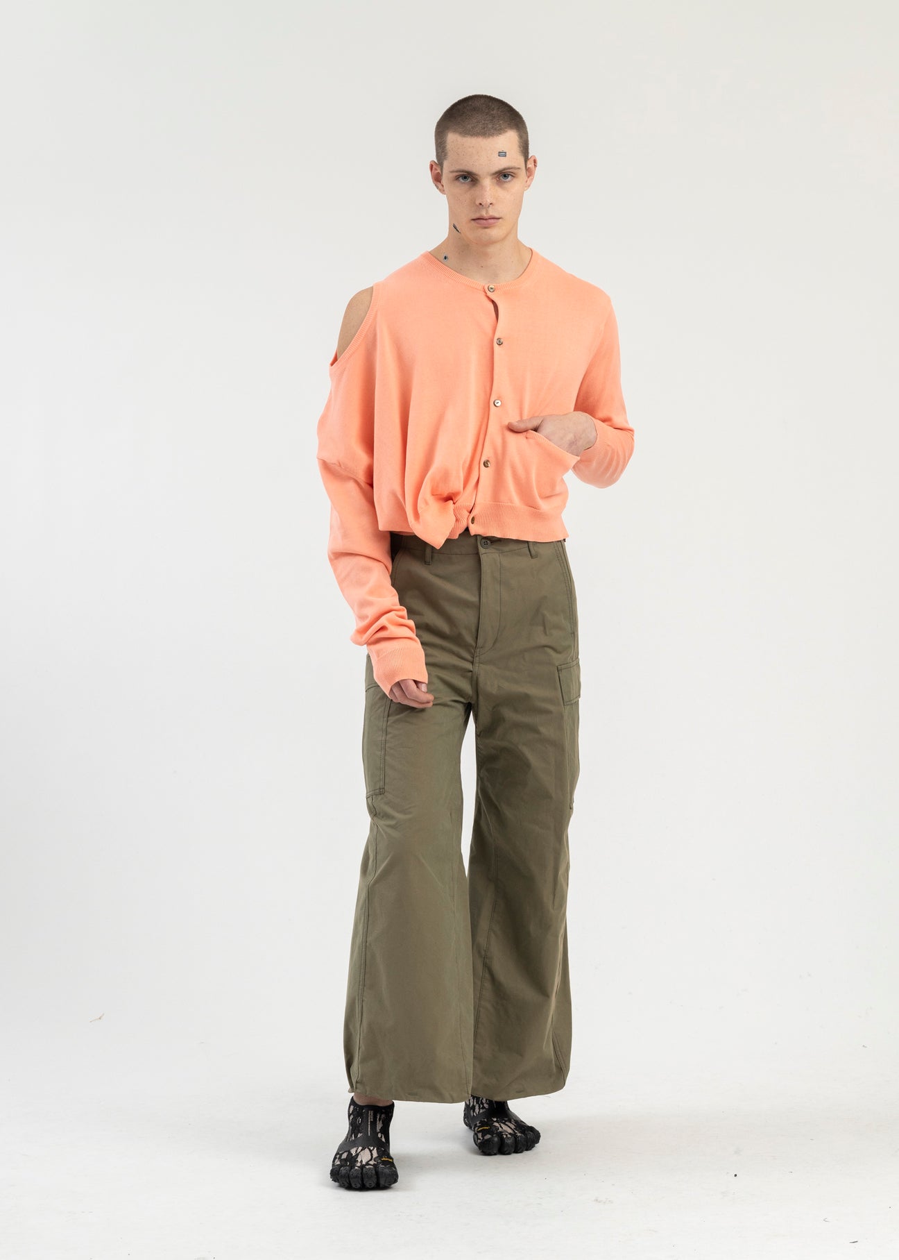 KHAKI ROBOT LEGS CARGO PANTS – 017 Shop