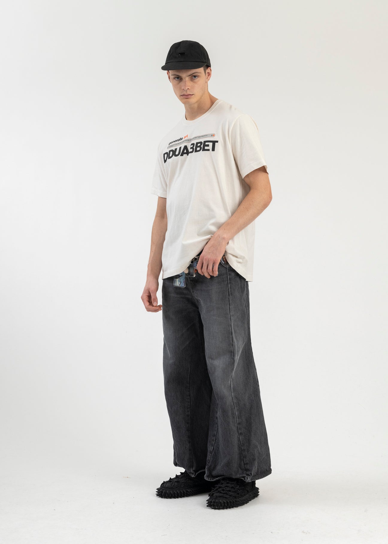 BLACK ROBOT LEGS DENIM PANTS – 017 Shop