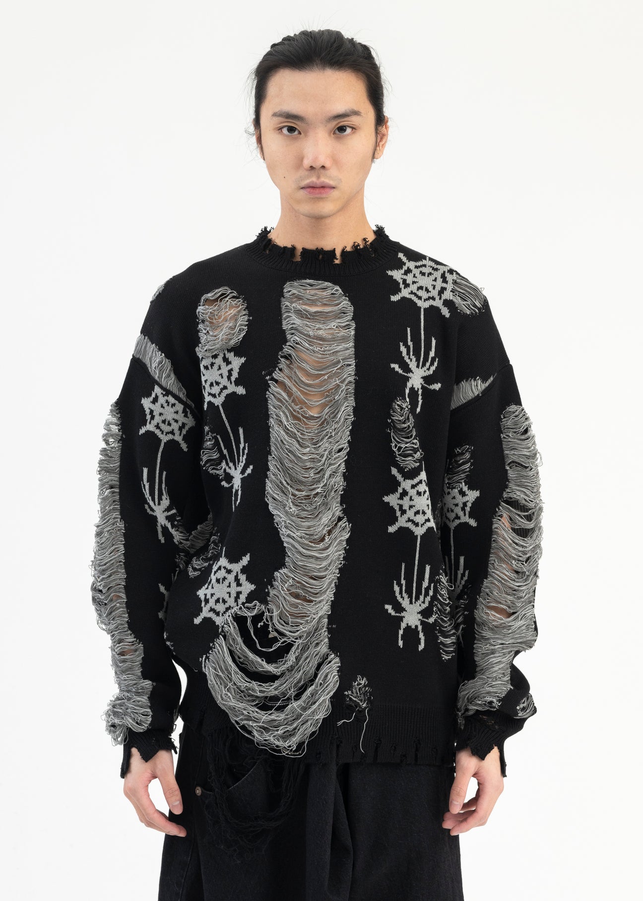 トップス SPIDER KNIT PULLOVER WITH RURUMU KIDILL】SPIDER KNIT PULLOVER WITH RURUMU | AYIN