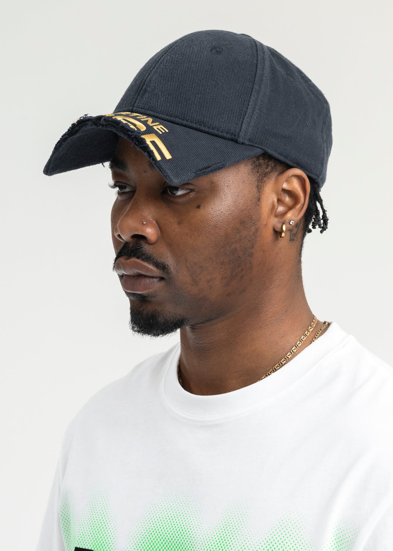 NAVY CUT PEAK CAP – 017 Shop