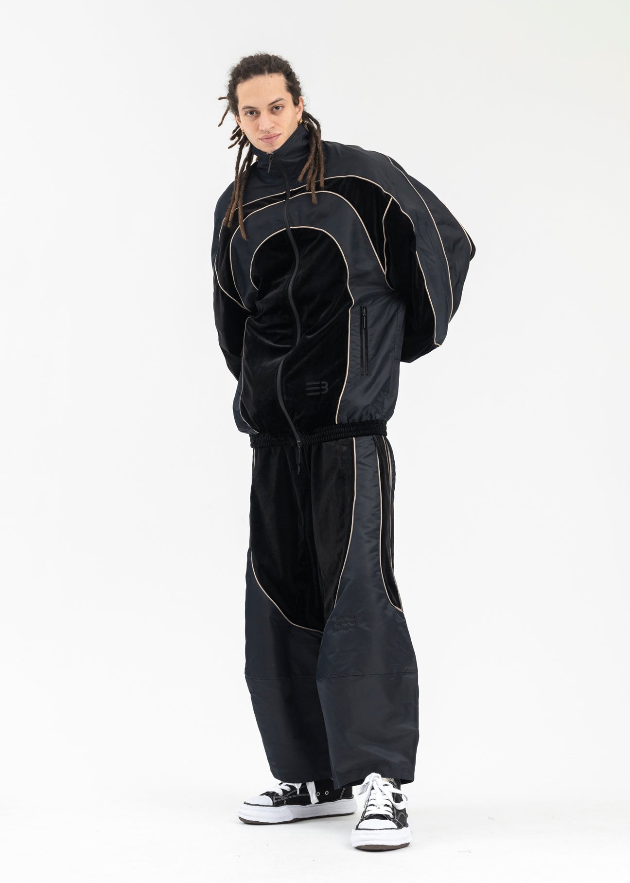 ウェア NAMESAKE EIGHTH TRACK PANTS NAMESAKE Black Eighth Track Pants NAMESAKE