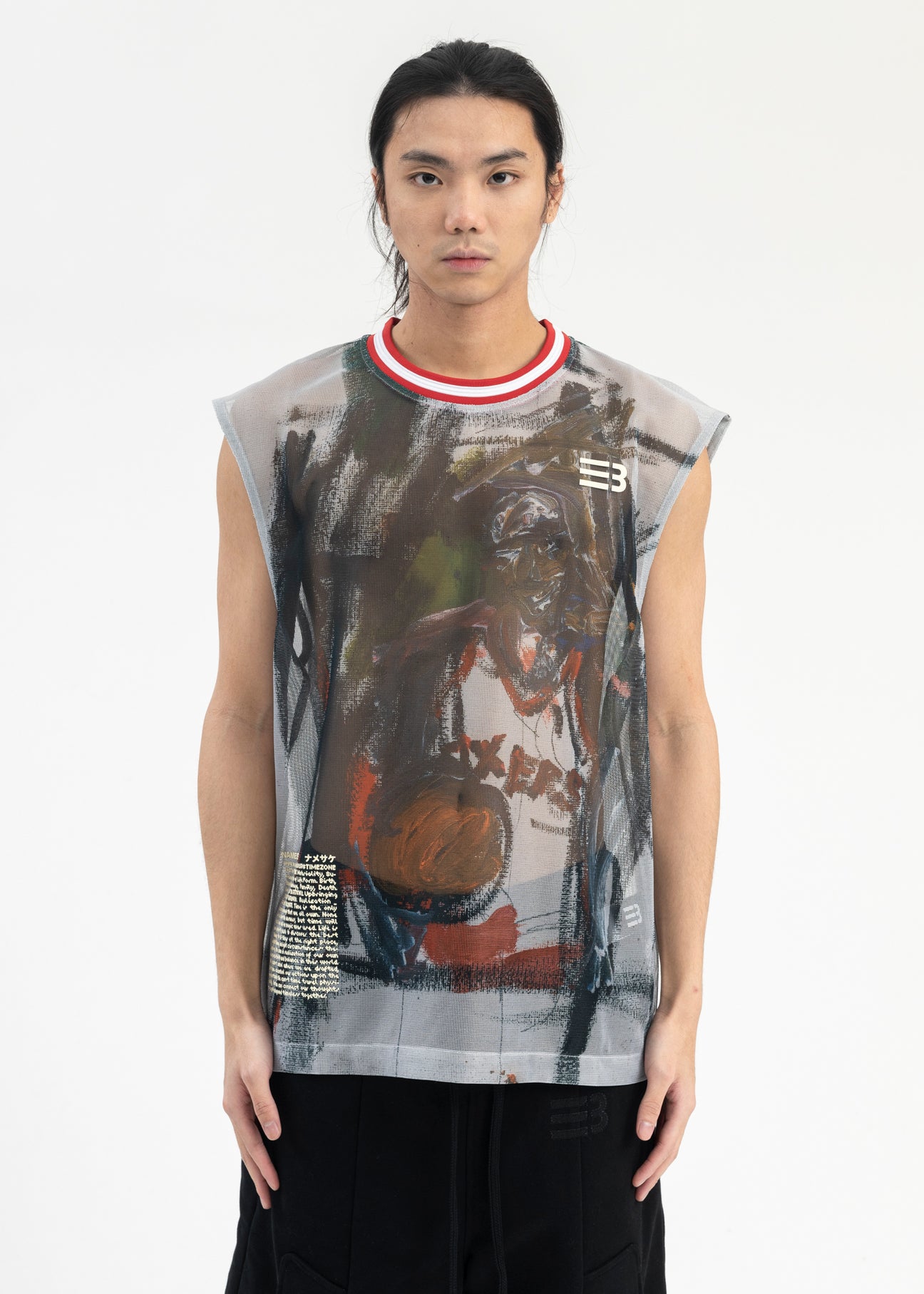 MULTICOLOR IVERSON CHAUNCEY GRID MESH TANK – 017 Shop