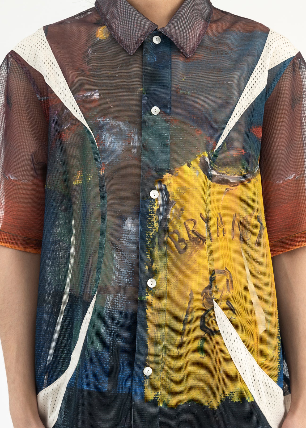MULTICOLOR KOBE DEVIN PANELLED SS PRINT SHIRT ARTIST EDITION – 017 