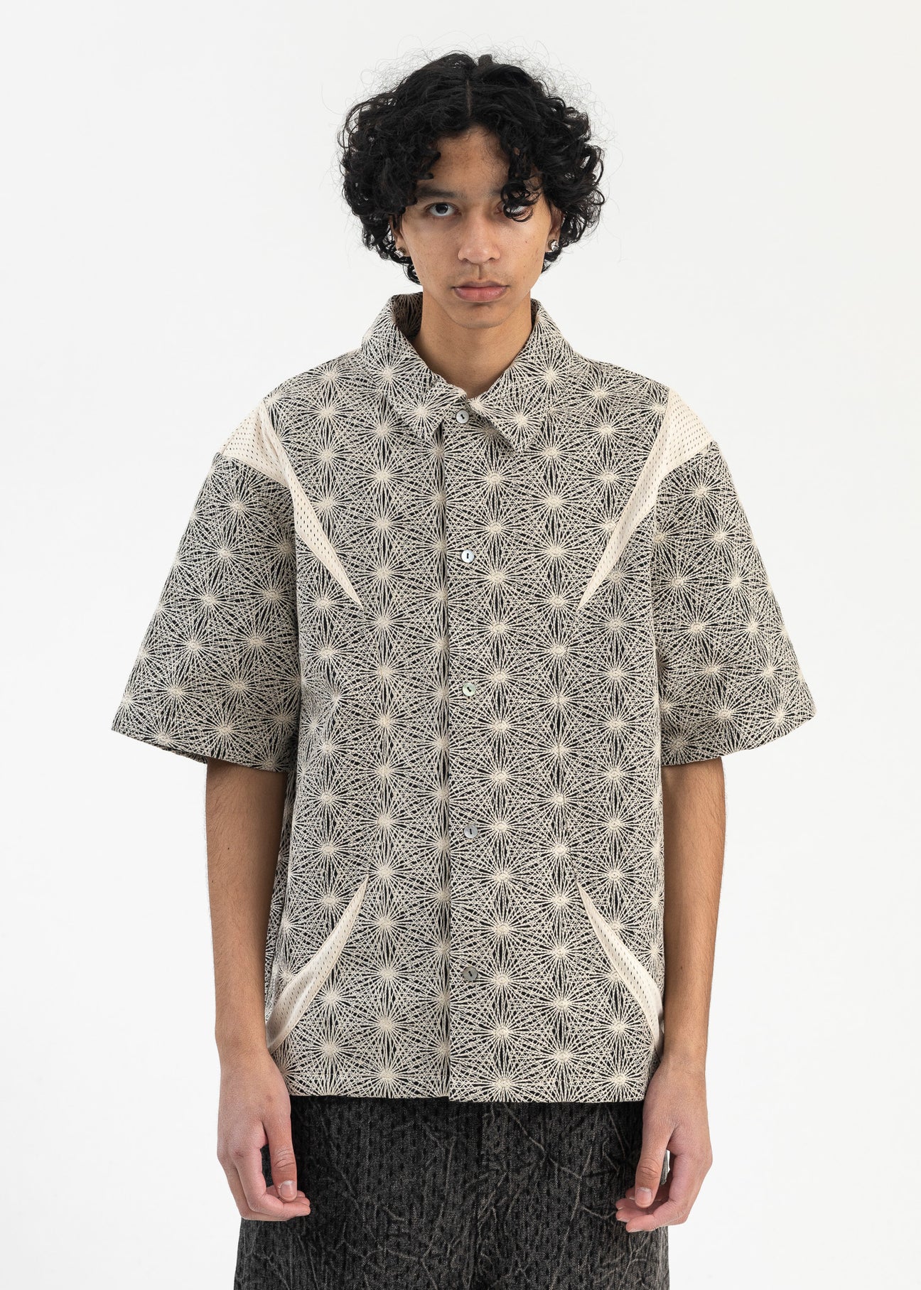STARDUST DEVIN PANELLED SS EMBROIDERED SHIRT – 017 Shop
