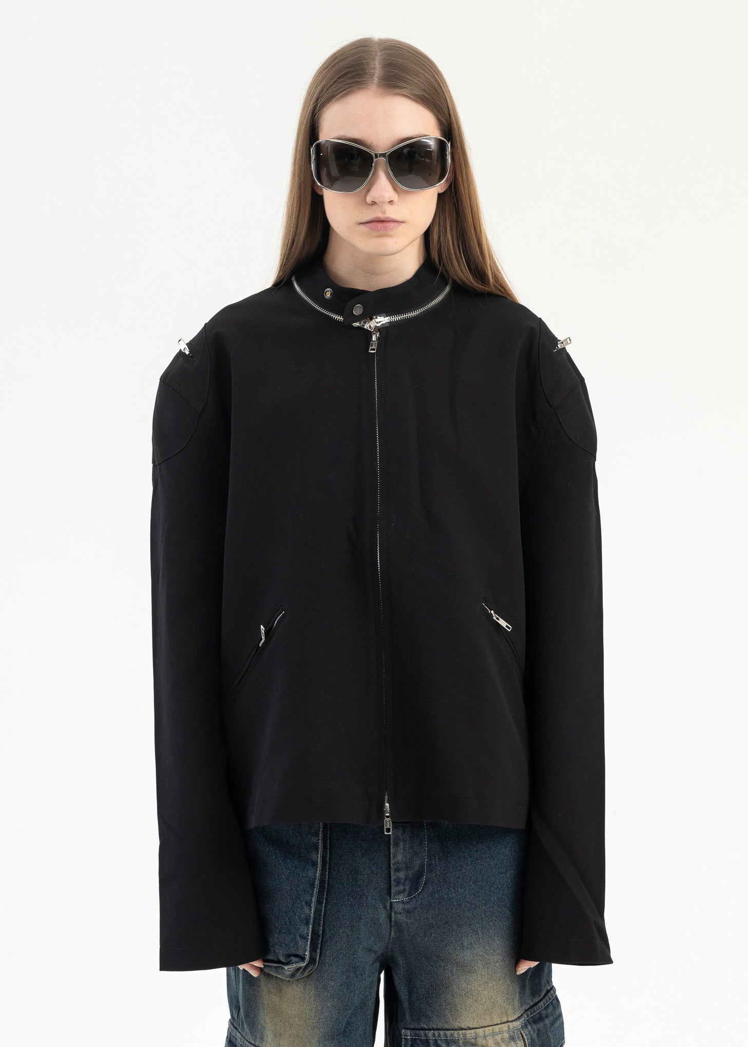 Zipper Code Jacket BLACK ZIPPER JACKET – 017 Shop