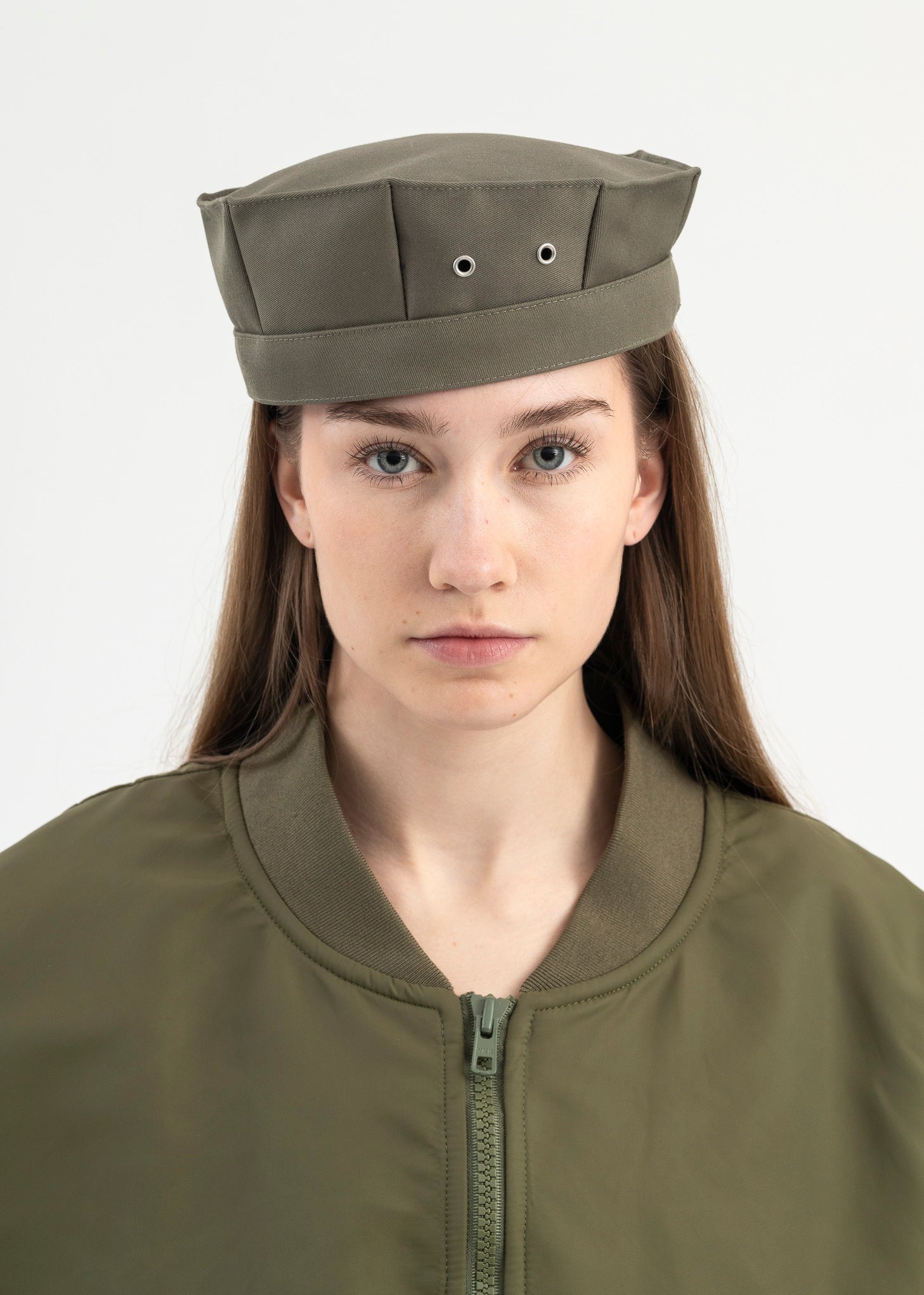 Green Paneled Hat – 017 Shop