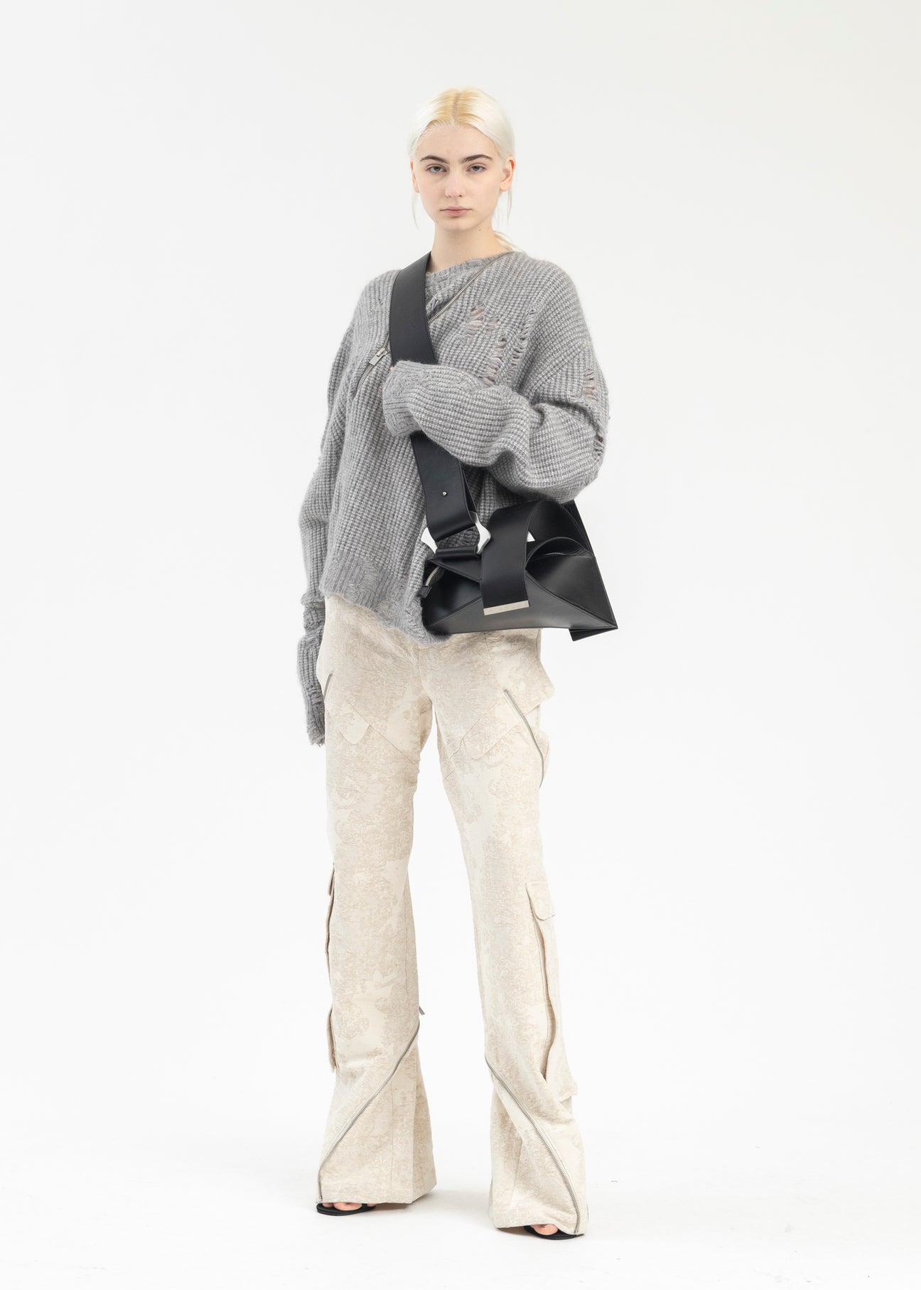 HELIOT EMIL DISTRESSED CARDIGAN グレー 【公式通販】