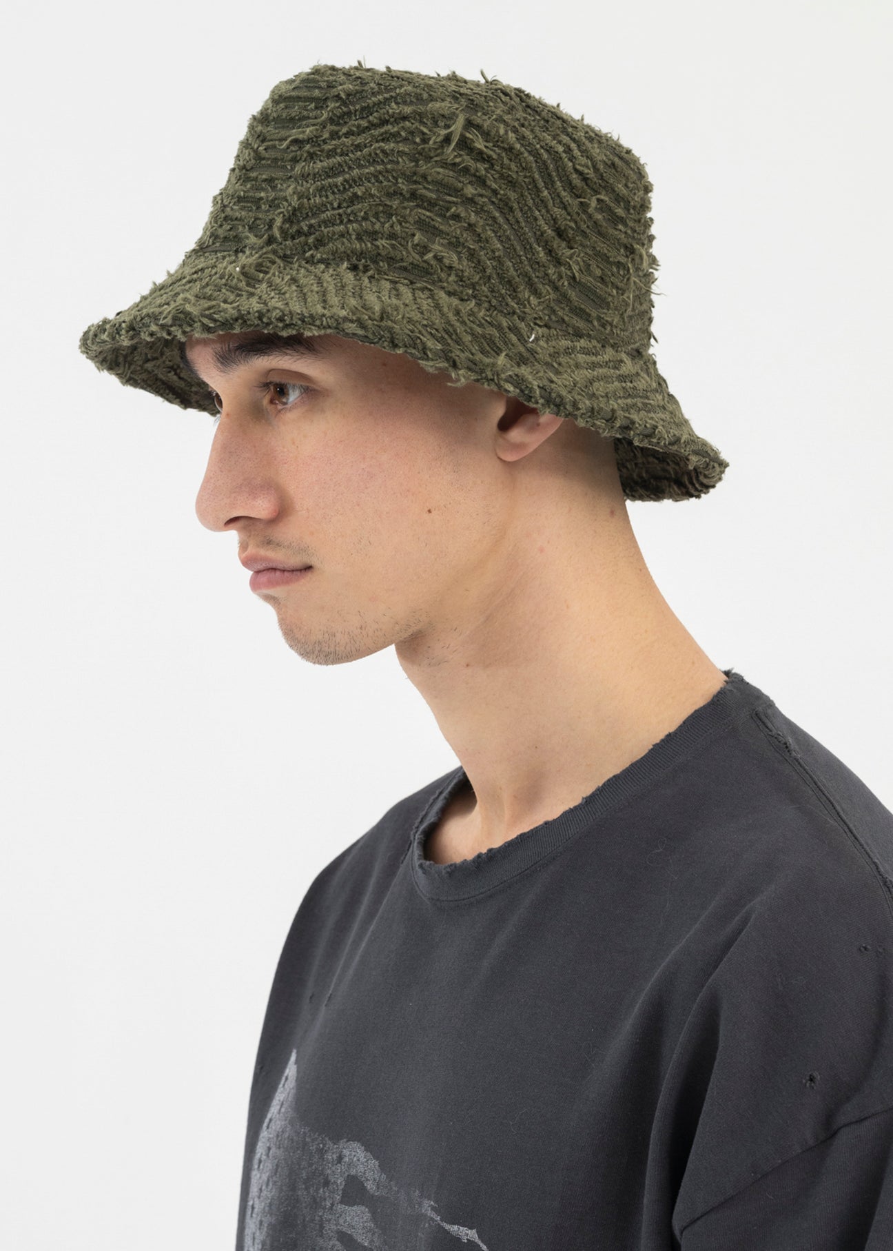 Khaki Wave Ox Bucket Hat – 017 Shop