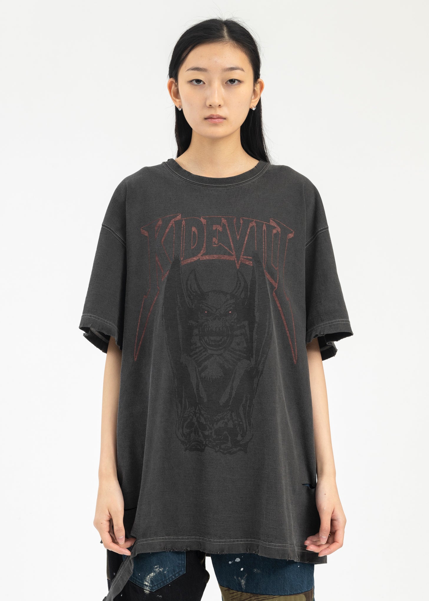 BLACK OVERDYE DESTROY T-SHIRT – 017 Shop