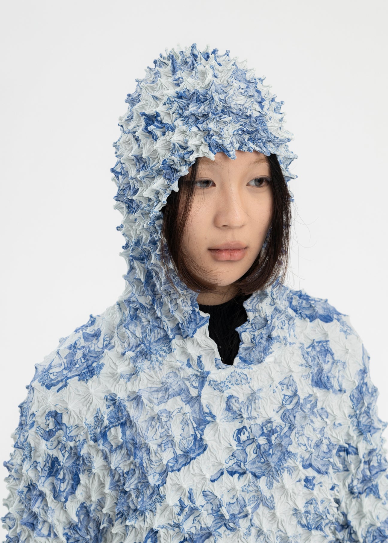 BLUE COMIC TOILE DE JOUY SPIKY HOODIE – 017 Shop