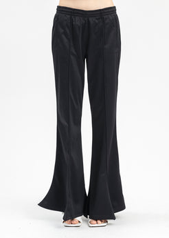 Puloru Fashion Women Pants Vintage Velvet High Waist Bell Bottoms Ladies  Stretch Wide Leg Pants Trousers 