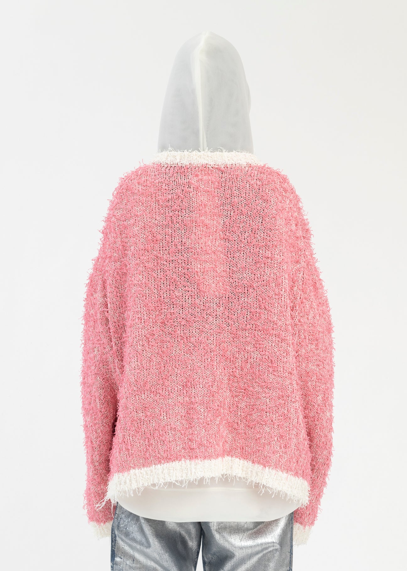 PINK TWEED KNIT CARDIGAN – 017 Shop