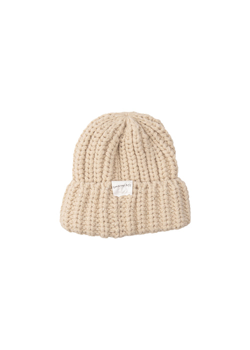 Beige & Green Checkered Beanie – 017 Shop