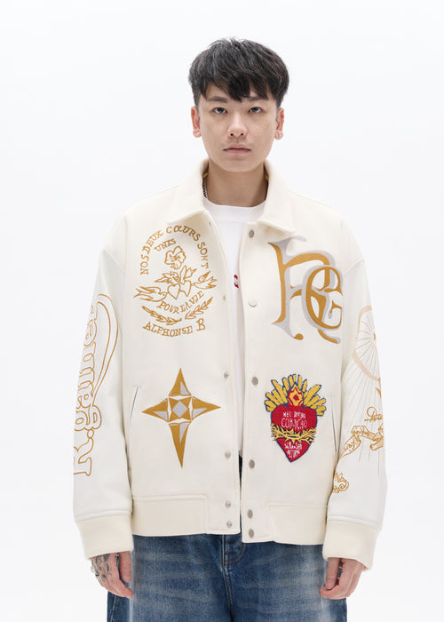 Beige Silk Chino Cut Off Jacket – 017 Shop