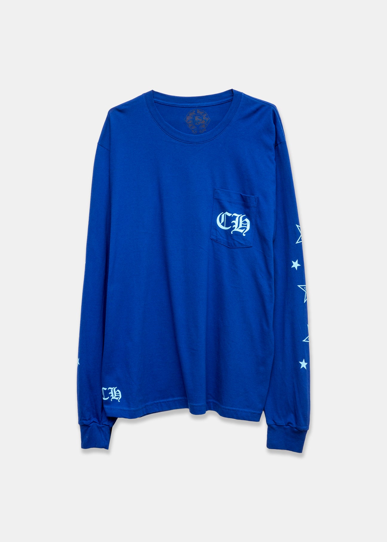 Chrome Hearts CH Indigo Blue Stars Long Sleeve – 017 Shop