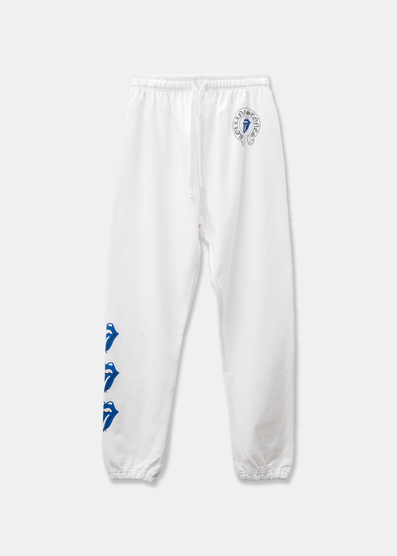 Chrome Hearts x Rolling Stone White Blue Lips+Tongue Sweatpants