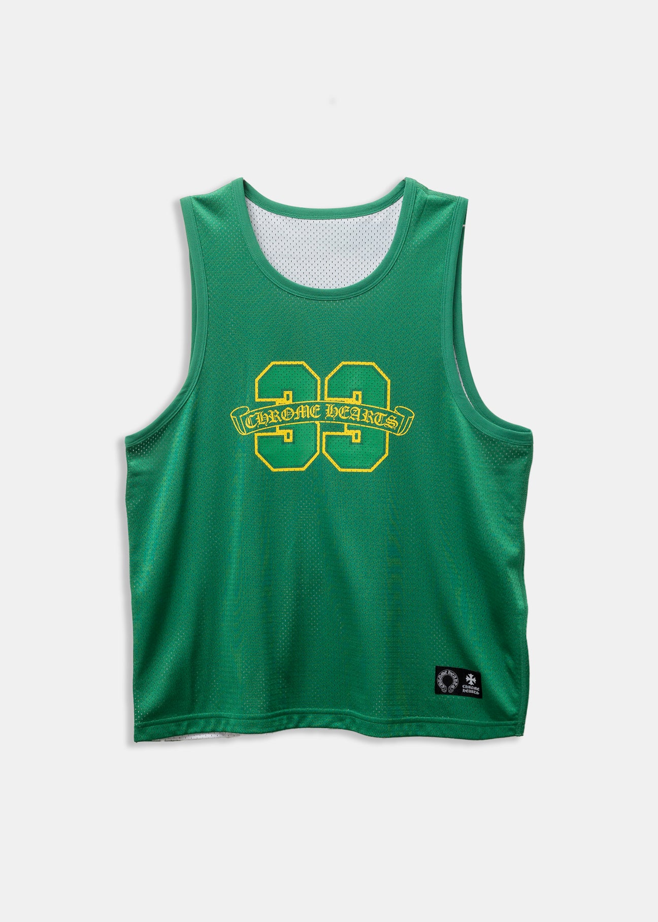 Chrome Hearts Green Yellow Basketball Mesh Jersey – 017 Shop