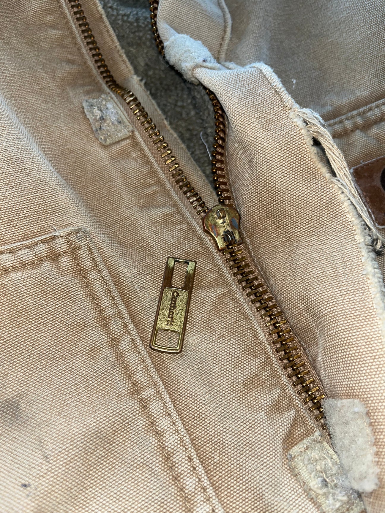 Vintage Beige Carhartt Detroit Jacket – 017 Shop