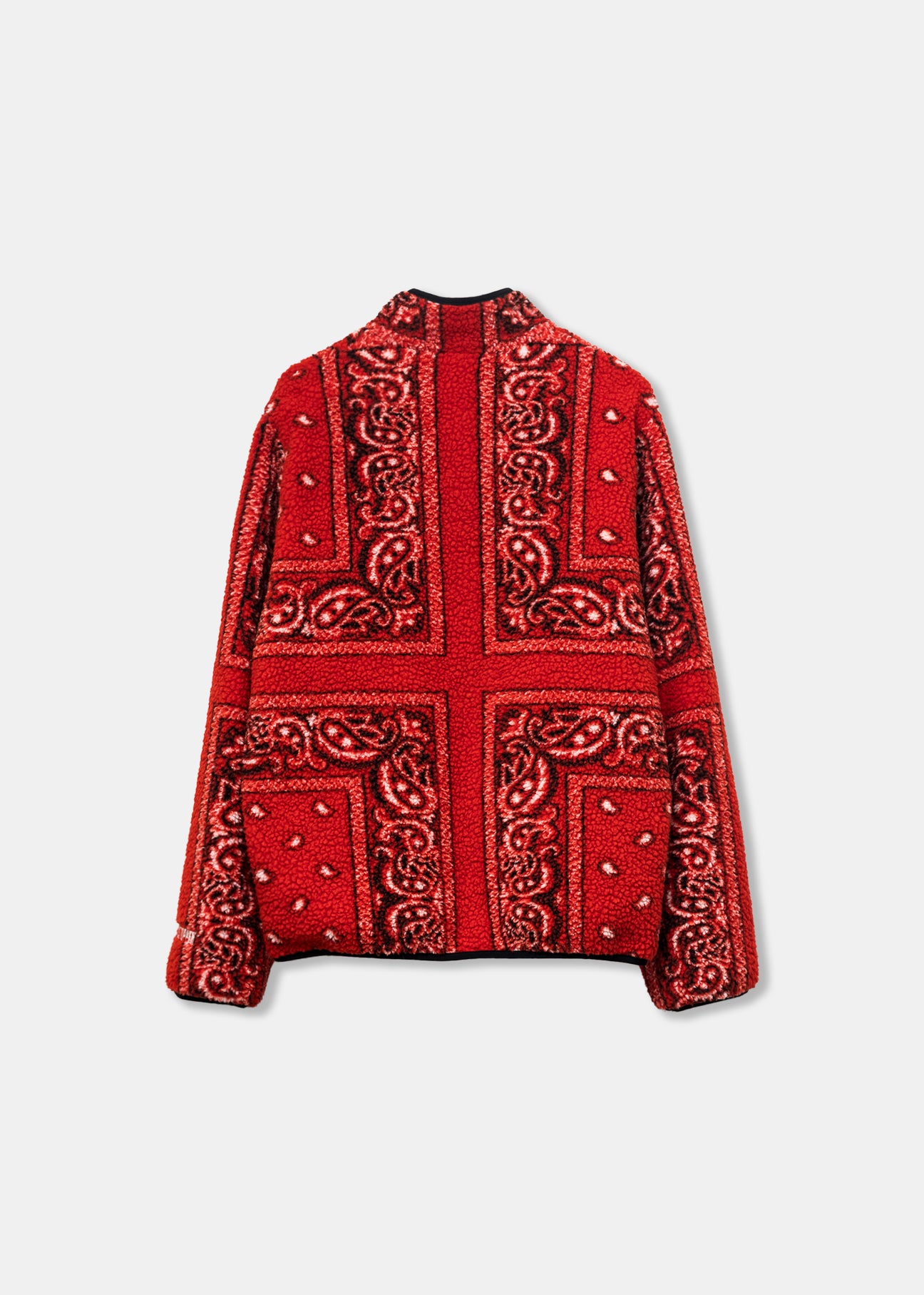 Supreme Reversible Bandana Fleece Jacket Red