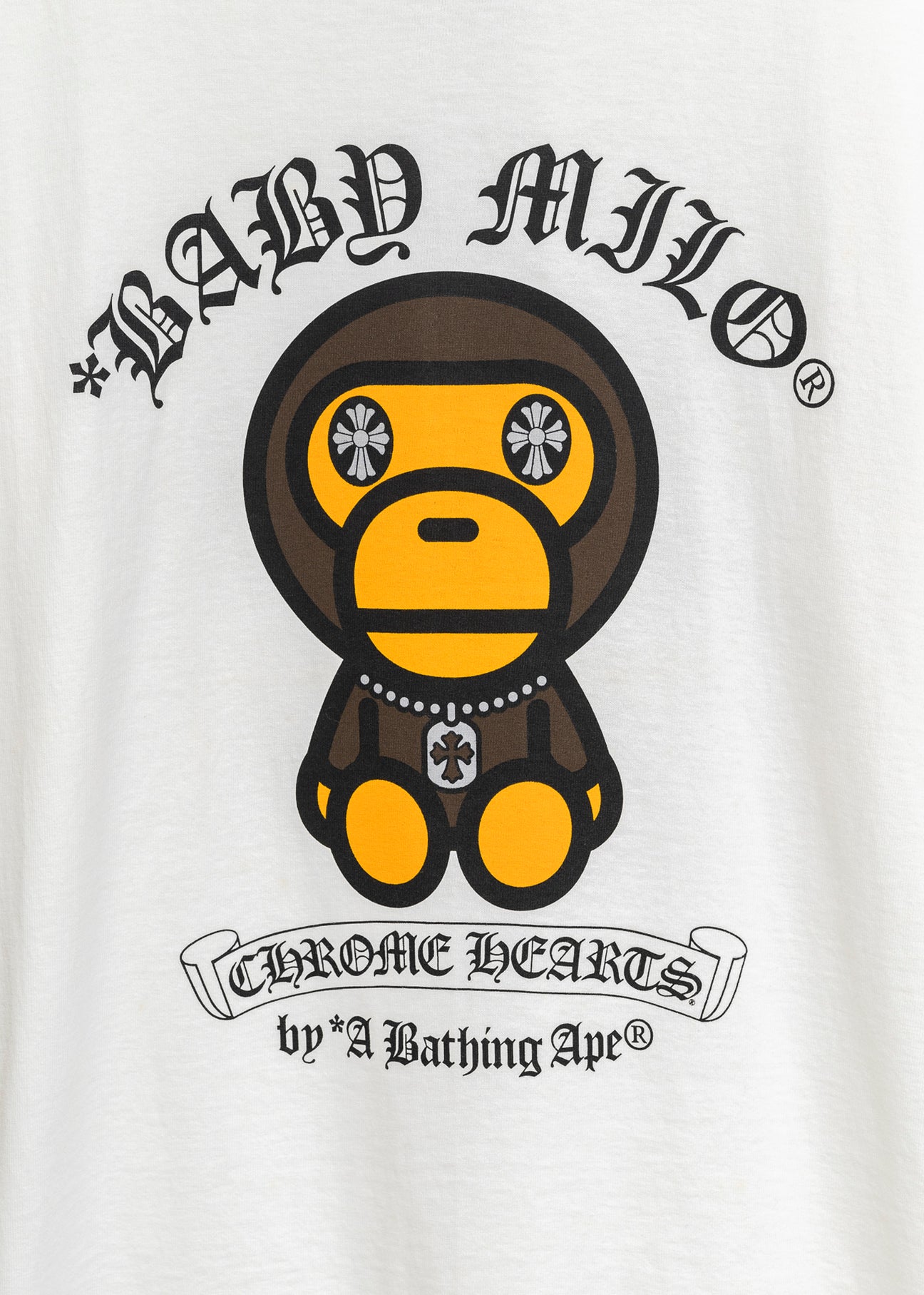 White Chrome Hearts x A Bathing Ape T-Shirt – 017 Shop